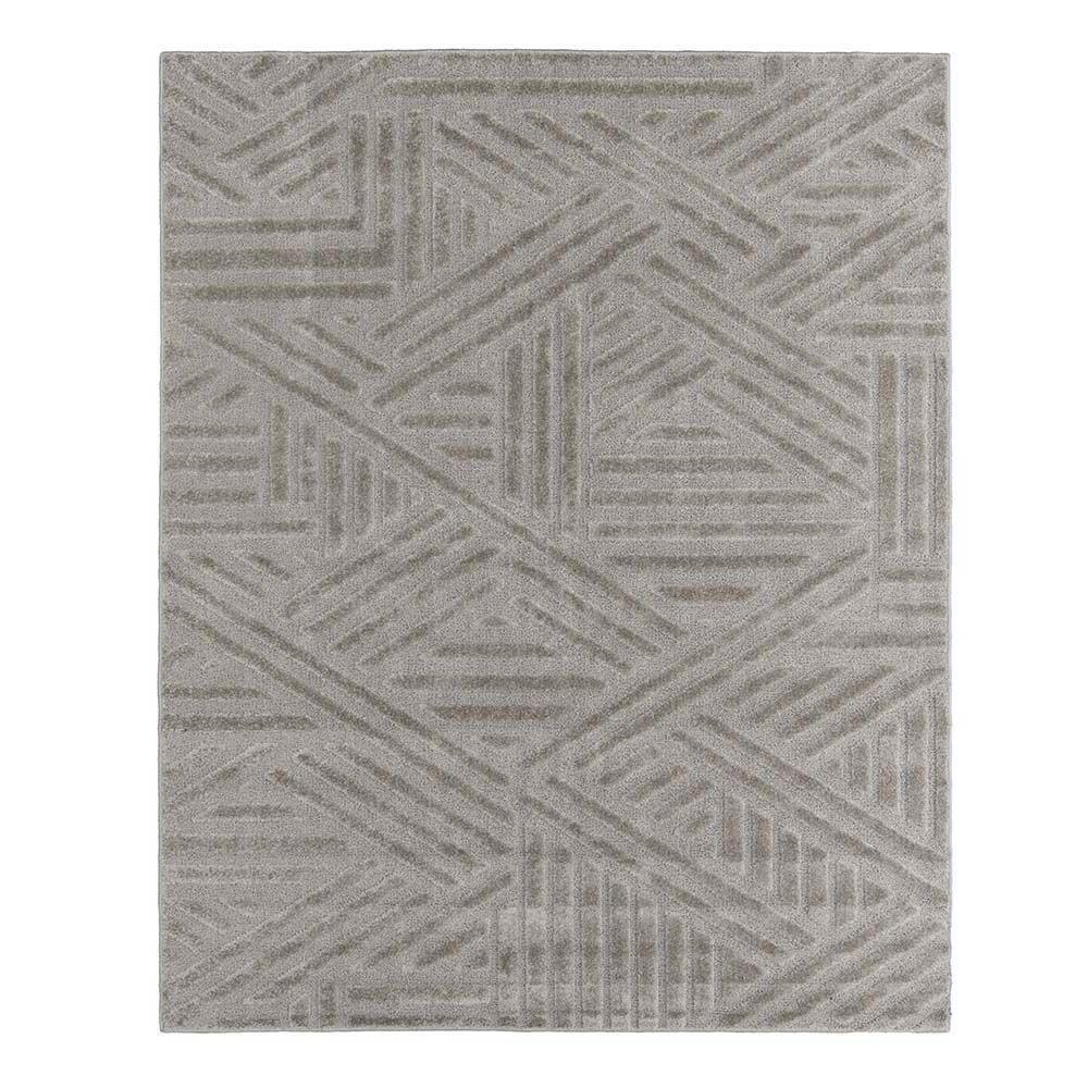 Tapete Para Sala Realce Trama 51 Cinza 1,00x1,50m - 1