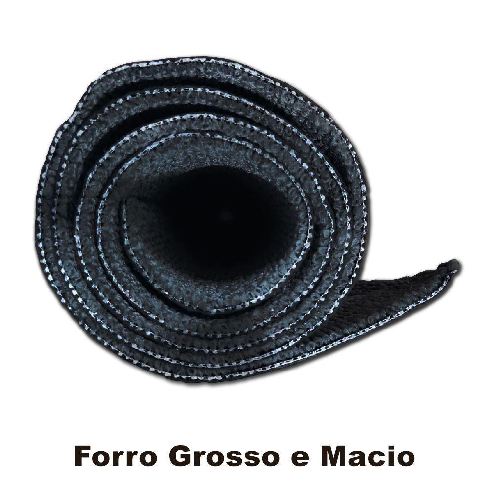 Tapete Forração Forro Alto Grosso Macio Ambiente 2,00x2,50 Preto - 2