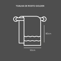 Toalha De Rosto Golden 500g/m2 50x80cm Fio Penteado Appel Rosa Gloss - 5