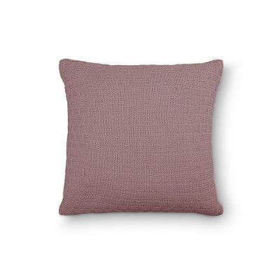 Capa De Almofada Decorativa Tricot Golden Com Zíper Rosa Místico