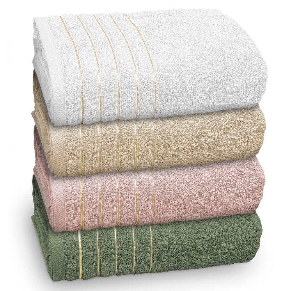 Jogo De Toalha Banhão 4 Peças Golden Fio Penteado Appel Variadas - 1