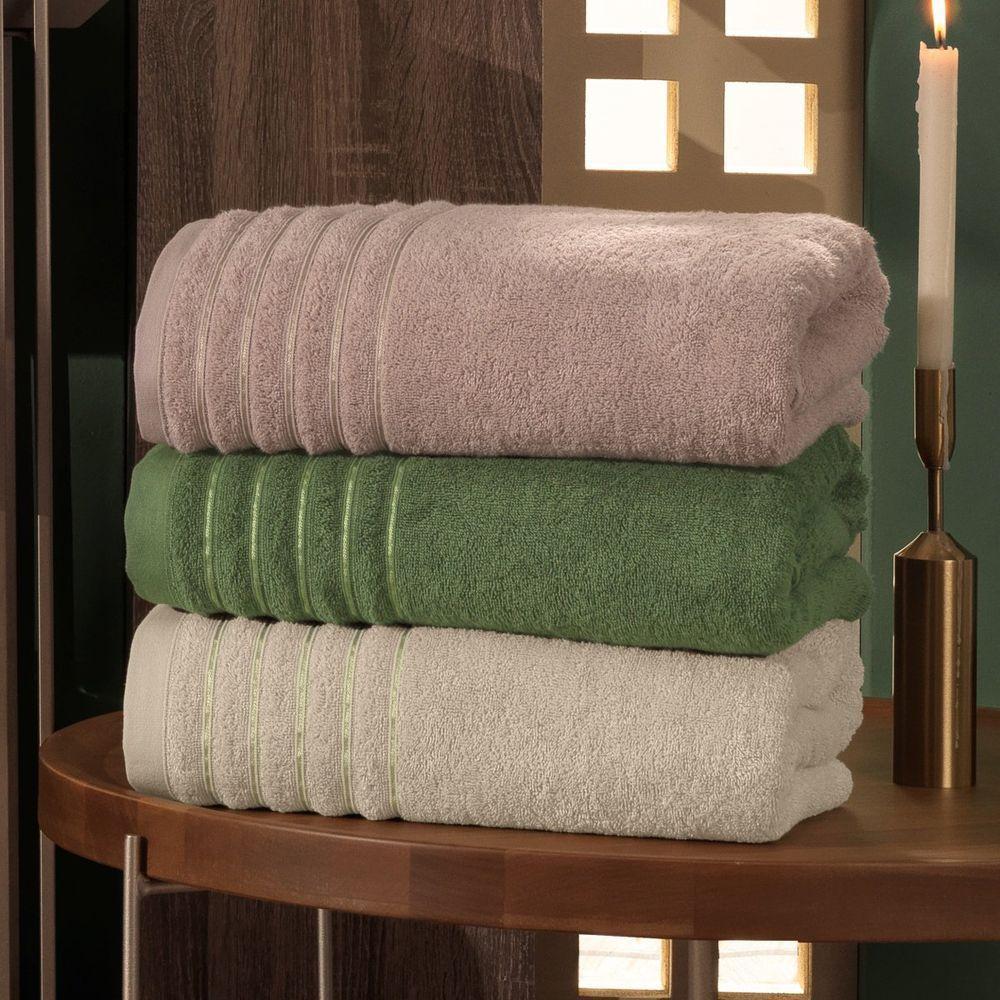 Jogo De Toalha Banhão Golden 4 Peças Gramatura 500 Cereal/branca - 4