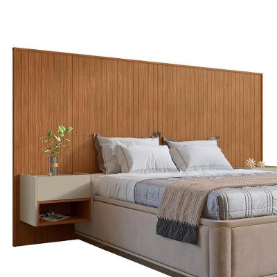 Cabeceira Florença Casal E Queen Com 2 Mesas De Cabeceira Cedro/off White Cedro/off White