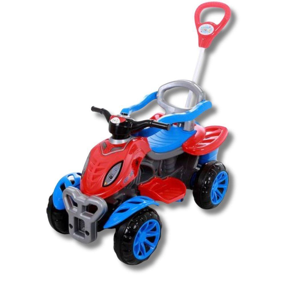 Carrinho De Passeio Infantil Quadriciclo Com Haste E Pedal Spider - 1