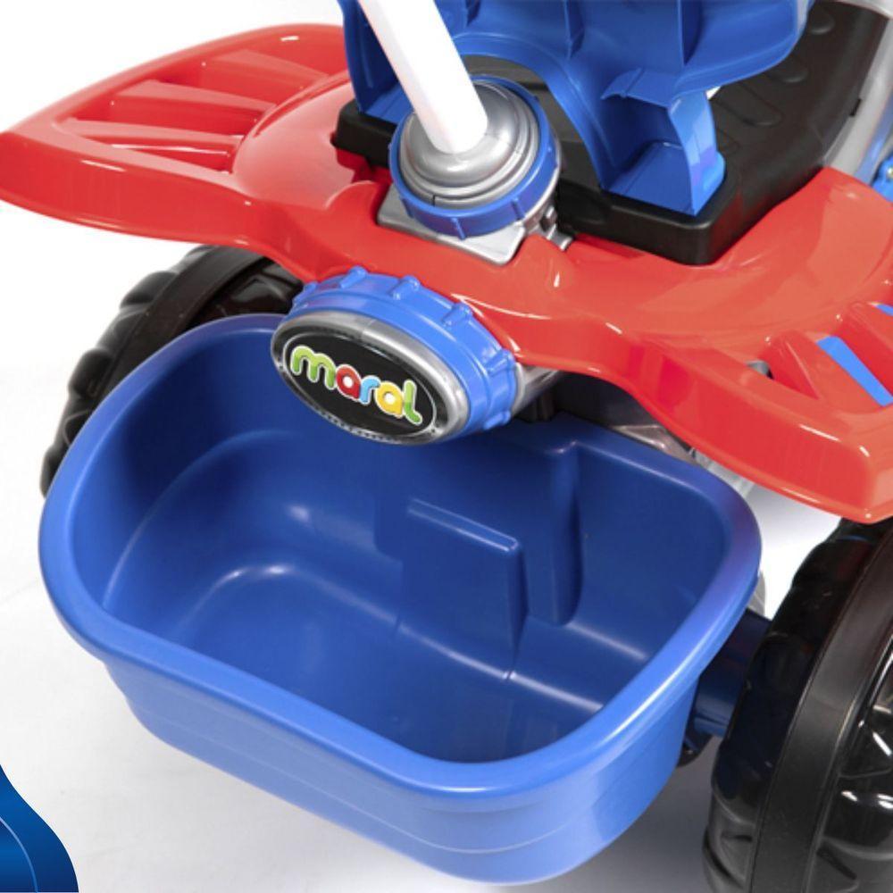 Carrinho De Passeio Infantil Quadriciclo Com Haste E Pedal Spider - 5