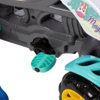 Carrinho De Passeio Infantil Quadriciclo Com Haste E Pedal Menina - 7