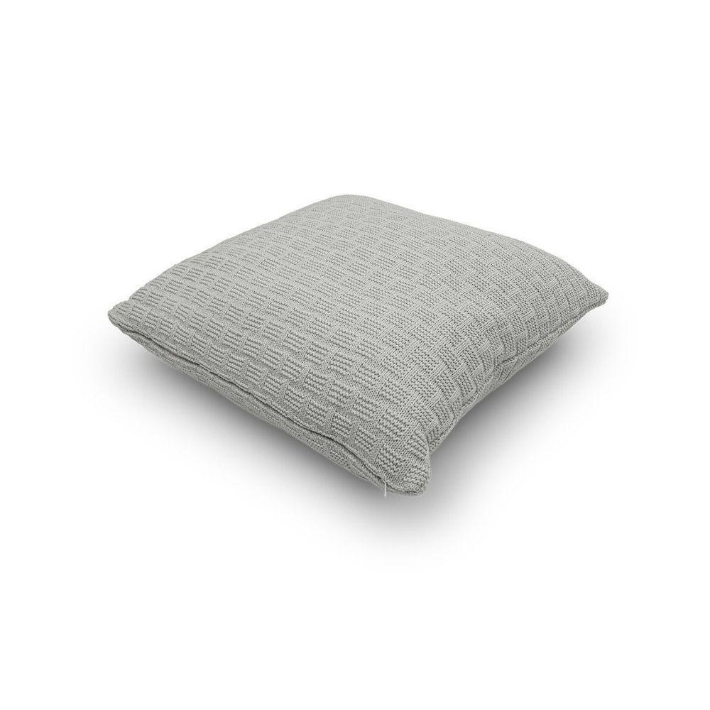 Capa De Almofada Decorativa Tricot Golden Com Zíper Prata - 5