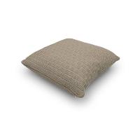 Capa De Almofada Decorativa Tricot Golden Com Zíper Amêndoa