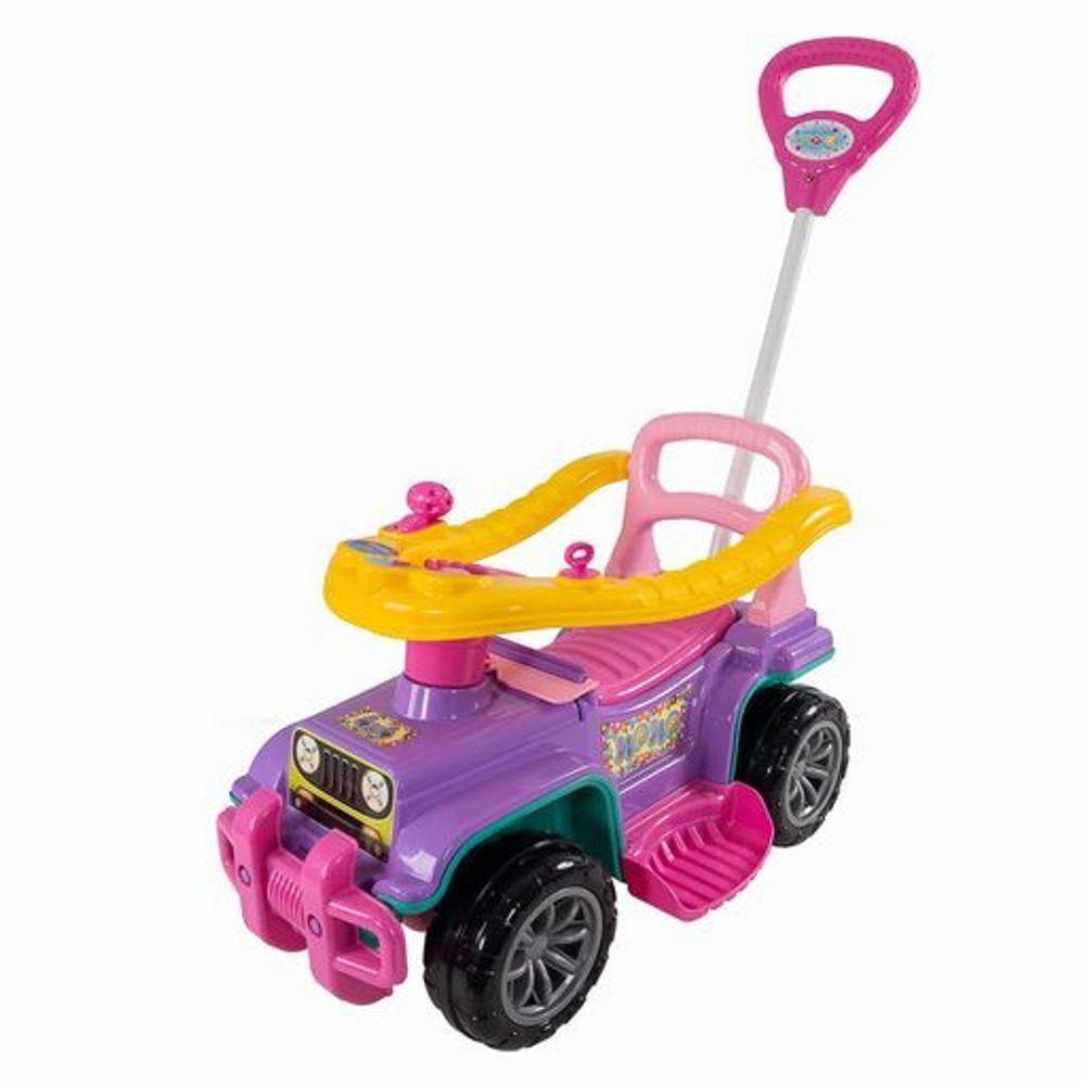 Carrinho De Passeio Infantil Com Empurrador Bebe Jip Jip Menina - 1
