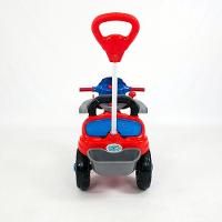 Triciclo Infantil Spider C/ Haste Guia Pedal Encosto Menino - 2