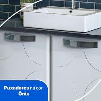 Balcão Gabinete Para Banheiro Em Aço Rubi 2 Portas Telasul - 5