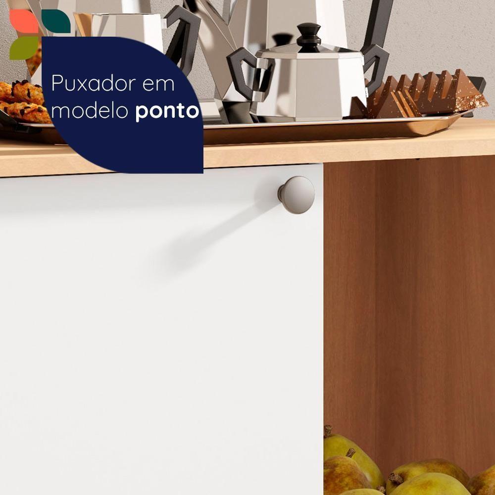 Balcão Fruteira Telasul âmbar 1 Porta Freijó Com Branco Freijó Com Branco - 7