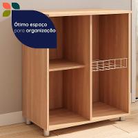 Balcão Fruteira Telasul âmbar 1 Porta Freijó Com Branco Freijó Com Branco - 9