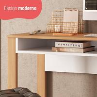 Escrivaninha Mesa Para Computador Telasul Versa Home 1 Porta Freijó/branco - 10