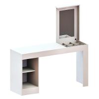Escrivaninha E Penteadeira Telasul Versa Home Com Espelho 1 Porta Branco - 5