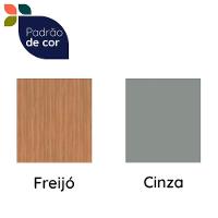 Balcão De Cozinha Castanha 800mm P/ Cooktop 5 Bocas C/ Tampo 2 Portas - Cinza/freijó - 9