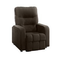 Poltrona Dallas Veludo Marrom Js Móveis Marrom - 1