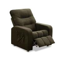 Poltrona Dallas Veludo Marrom Js Móveis Marrom - 2