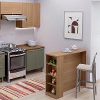 Bancada Ilha Para Cozinha Telasul 120 Cm Freijo Com Fruteira - 8