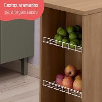 Bancada Ilha Para Cozinha Telasul 120 Cm Freijo Com Fruteira - 10