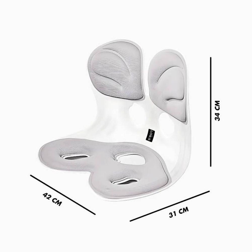 Almofada Cinza G Apoio Para Lombar E Corrige A Postura - 6