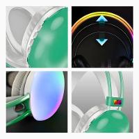 Fone De Ouvido Verde Sem Fio Bluetooth Led Rgb Recarregável - 7