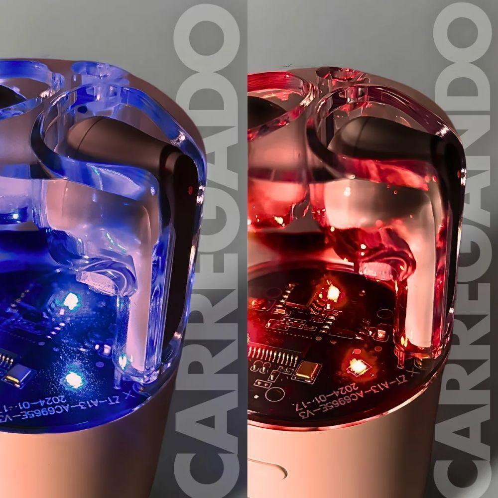 Fone De Ouvido Rosa Com Caixa De Som Bluetooth Sem Fio - 6