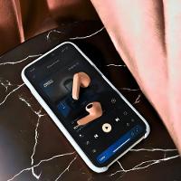 Fone De Ouvido Rosa Com Caixa De Som Bluetooth Sem Fio - 5