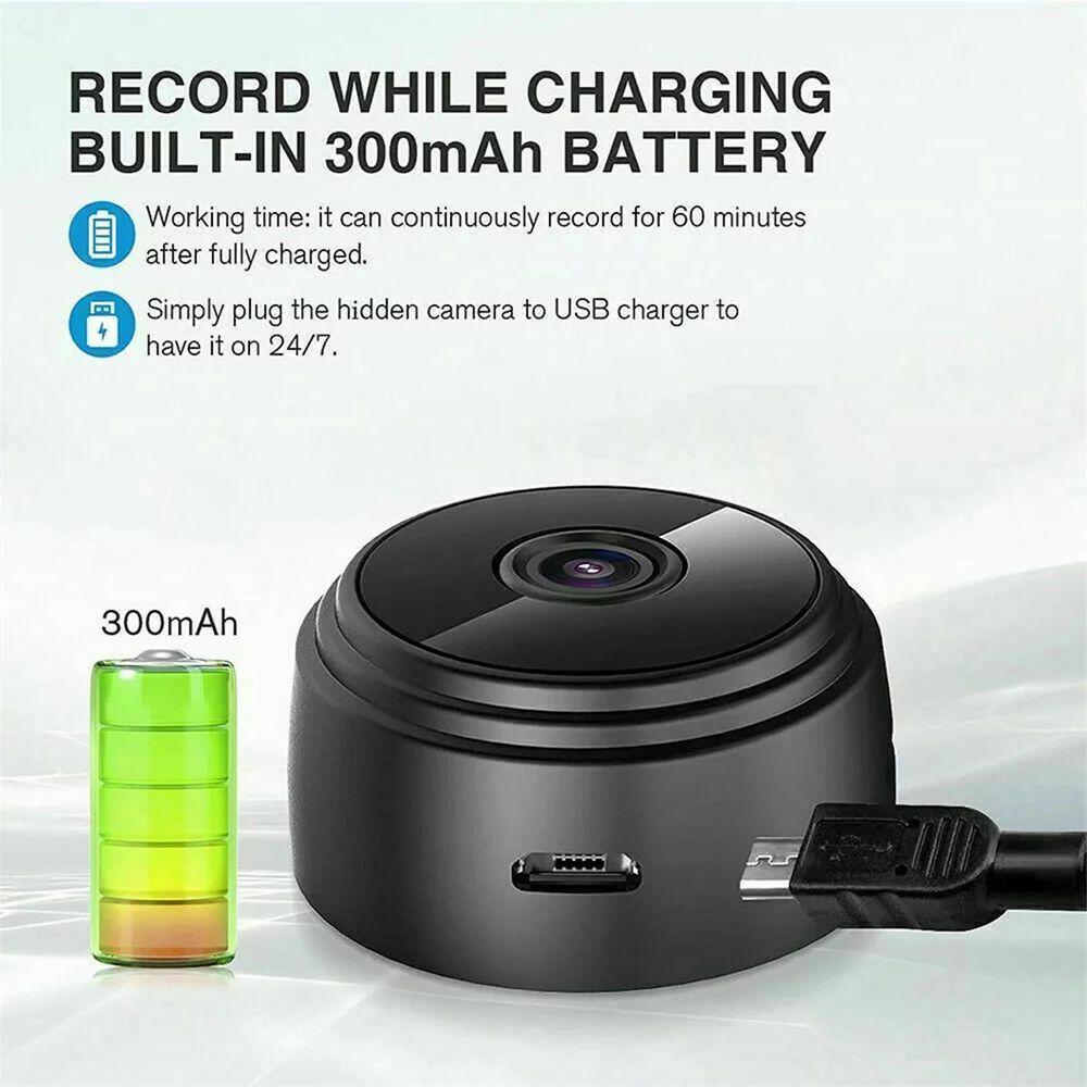 Mini Câmera Espiã A9 Wifi Com Sensor E Visão Noturna - 3
