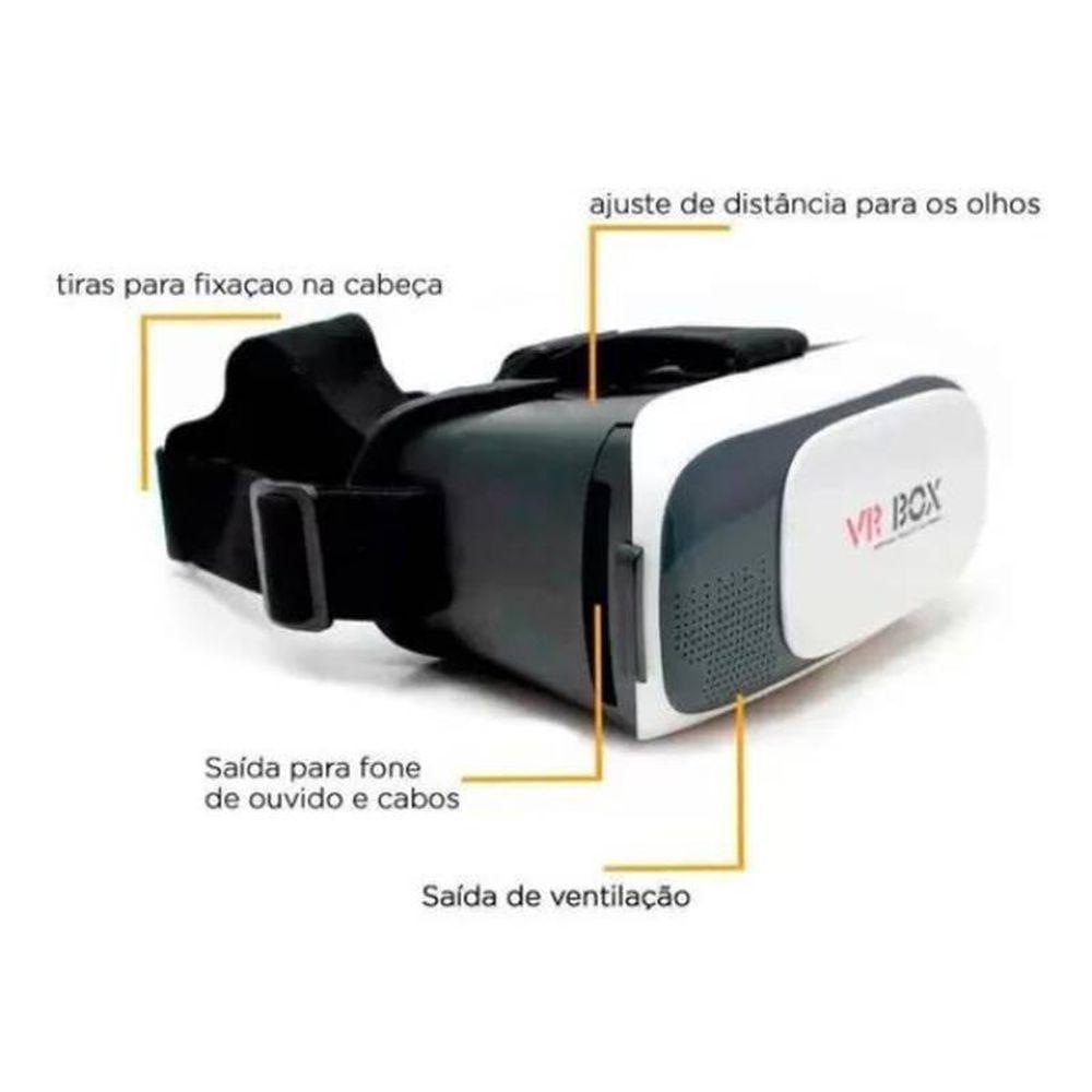 Óculos Vr Box Realidade Virtual 3d Com Controle Remoto - 6