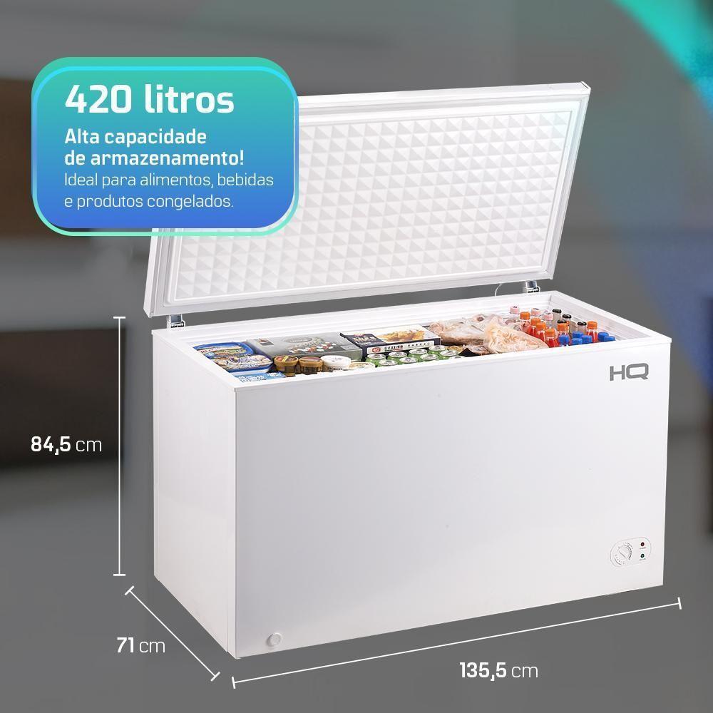 Freezer E Conservador Horizontal HQ Branco 420L HQ-420CFHB 110V - 9
