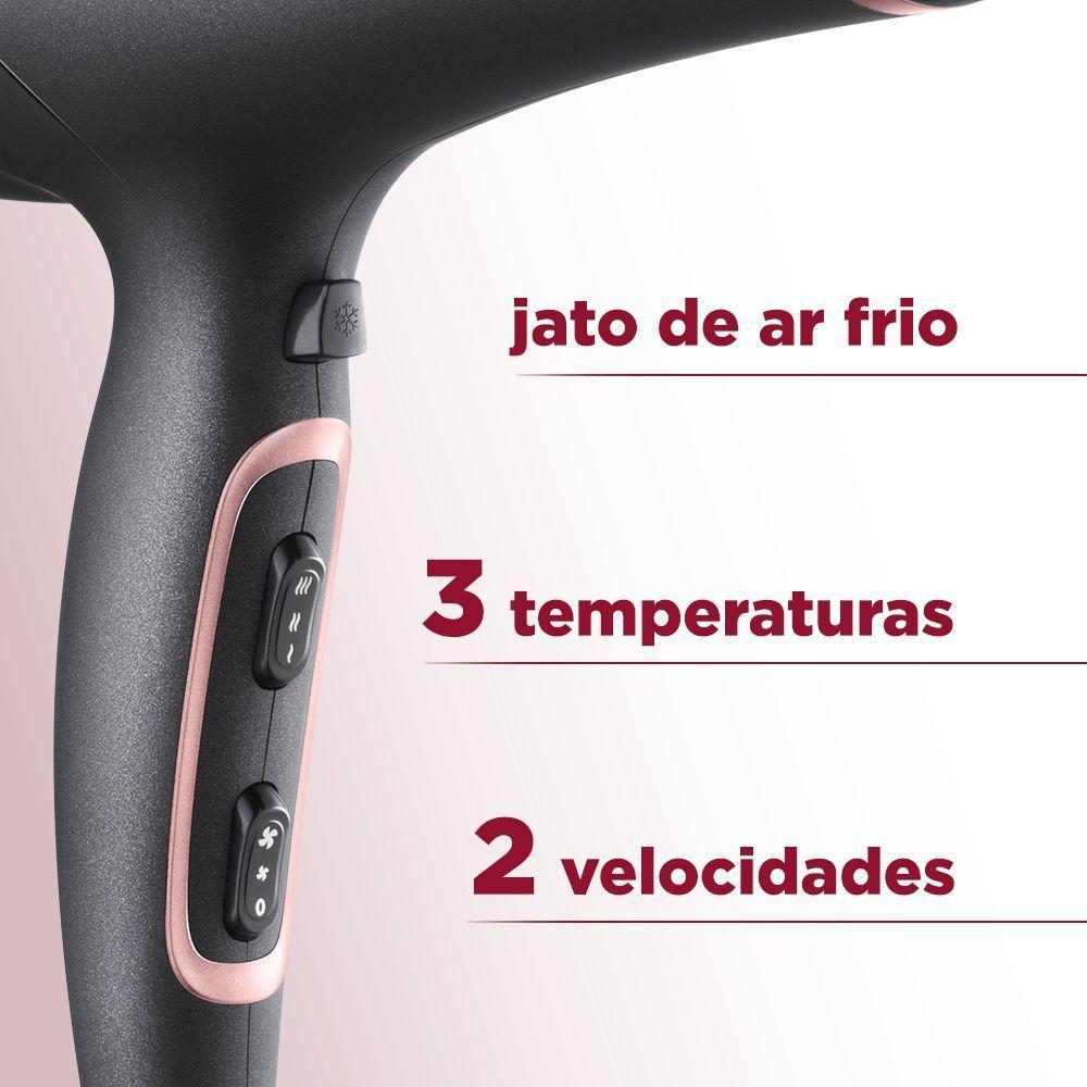 Secador De Cabelos Mondial Black Rose SC-37 127v - 8