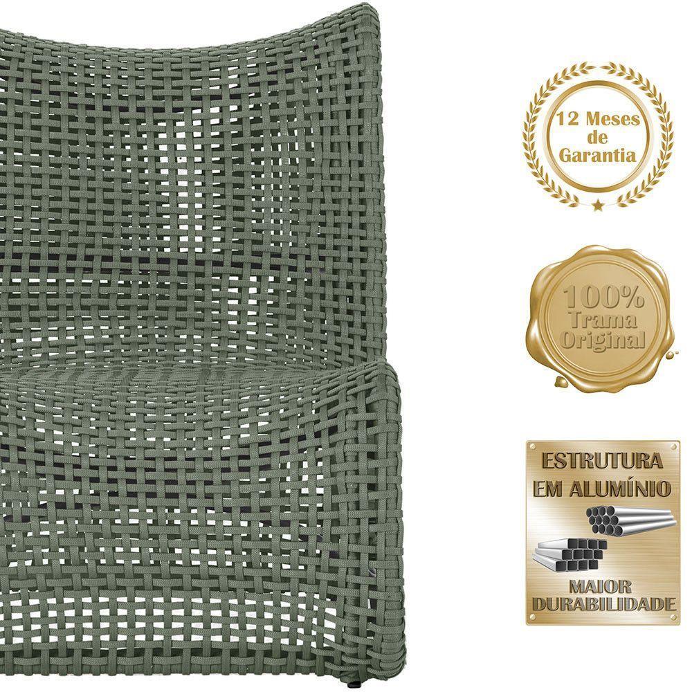 2 Cadeiras Poltronas Texas Corda Náutica Varanda Jardim Verde - 3