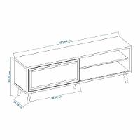 Conjunto Para Sala Rack Nt1175 E Painel Nt1375 Para Tv Até 60 Freijó Preto Tx Notável Móveis Freijó Trend/preto Tx