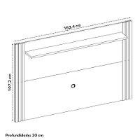 Conjunto Para Sala Rack Nt1175 E Painel Nt1375 Para Tv Até 60 Freijó Preto Tx Notável Móveis Freijó Trend/preto Tx - 5