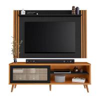 Conjunto Para Sala Rack Nt1175 E Painel Nt1375 Para Tv Até 60 Freijó Preto Tx Notável Móveis Freijó Trend/preto Tx - 6