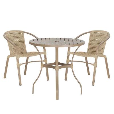 02 Cadeiras Floripa E Mesa Roma 80cm Fendi Trama Original Rami