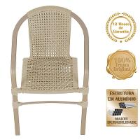 02 Cadeiras Floripa E Mesa Roma 80cm Fendi Trama Original Rami - 3