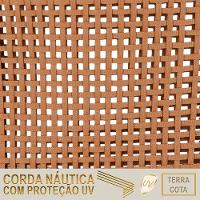 02 Cadeiras Floripa E Mesa Roma 80cm Fendi Trama Original Terra Cota - 2