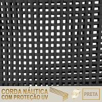 04 Cadeiras Floripa E Mesa Roma 80cm Marrom Trama Original Preto - 5