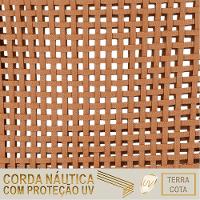 02 Cadeiras Floripa E Mesa Roma 100cm Preta Trama Original Terra Cota - 5