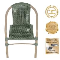 Jogo 2 Cadeiras Floripa E Mesa Tampo Ripado Varanda Jardim Verde - 3