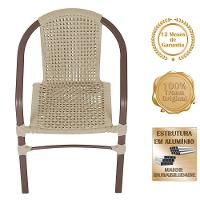 04 Cadeiras Floripa E Mesa Roma 100cm Marrom Trama Original Rami - 3