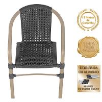 Jogo 2 Cadeiras Floripa E Mesa Tampo Ripado Varanda Jardim Preto - 3