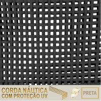 02 Cadeiras Floripa E Mesa Roma 100cm Fendi E Corda Nautica Preto - 5