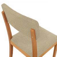 Conjunto Sala De Jantar Madeira Maciça 6 Cadeiras Kappesberg Off White Boucle Bege - 5