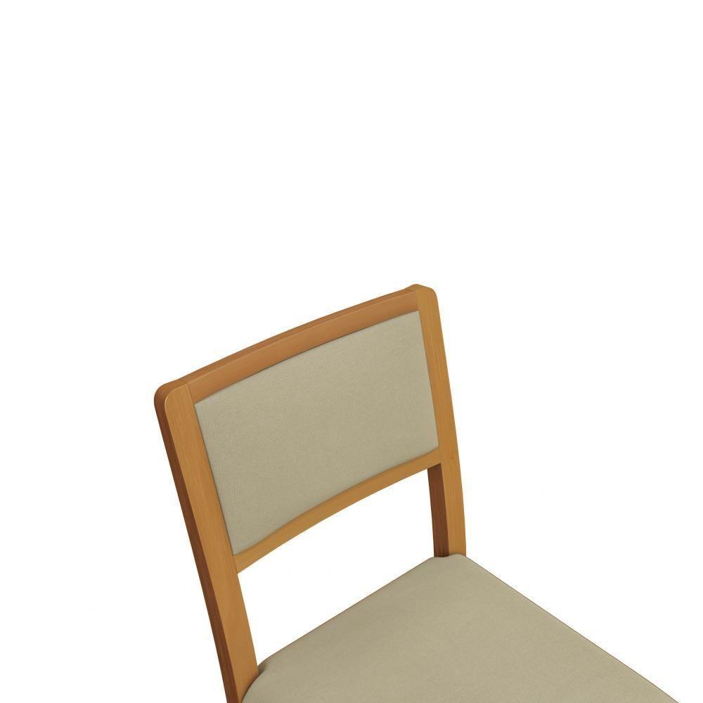 Conjunto Sala De Jantar Madeira Maciça 8 Cadeiras Kappesberg Linho Argila - 5