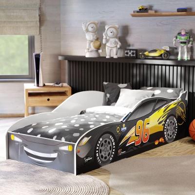 Cama Infantil Carro Com Grade Proteção Preto