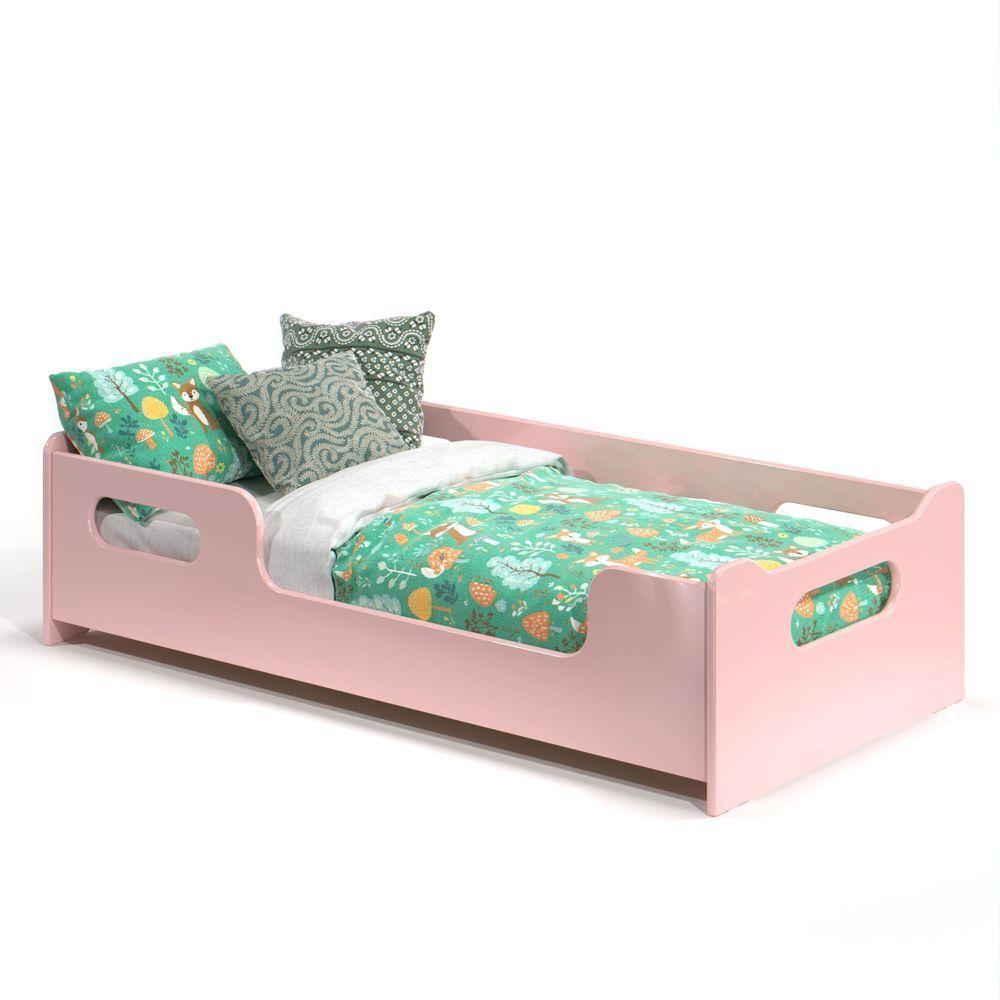 Cama Infantil Encanto Com Grade De Proteção Rosa - 3