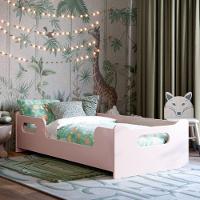 Cama Infantil Encanto Com Grade Proteção E Colchão Rosa - 2